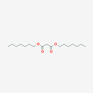 molecular formula C17H32O4 B074277 二庚基丙二酸酯 CAS No. 1117-18-6