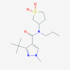 3-tert-butyl-N-(1,1-dioxothiolan-3-yl)-1-methyl-N-propylpyrazole-4-carboxamide