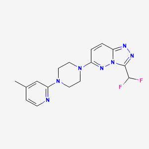 3-(Difluoromethyl)-6-[4-(4-methylpyridin-2-yl)piperazin-1-yl]-[1,2,4]triazolo[4,3-b]pyridazine