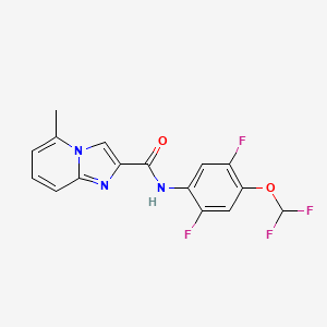 N-[4-(difluoromethoxy)-2,5-difluorophenyl]-5-methylimidazo[1,2-a]pyridine-2-carboxamide