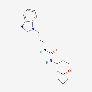 1-[3-(Benzimidazol-1-yl)propyl]-3-(5-oxaspiro[3.5]nonan-8-yl)urea