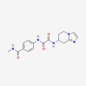 molecular formula C17H19N5O3 B7427762 N'-[4-(methylcarbamoyl)phenyl]-N-(5,6,7,8-tetrahydroimidazo[1,2-a]pyridin-7-yl)oxamide 