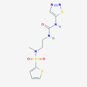 1-[2-[Methyl(thiophen-2-ylsulfonyl)amino]ethyl]-3-(thiadiazol-5-yl)urea