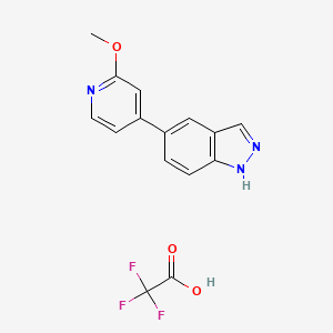 5-(2-methoxypyridin-4-yl)-1H-indazole;2,2,2-trifluoroacetic acid