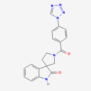 1'-[4-(tetrazol-1-yl)benzoyl]spiro[1H-indole-3,3'-pyrrolidine]-2-one