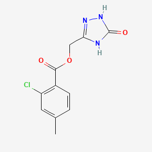 (5-Oxo-1,4-dihydro-1,2,4-triazol-3-yl)methyl 2-chloro-4-methylbenzoate