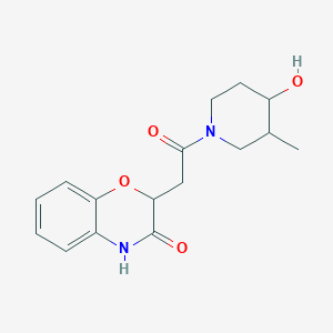 2-[2-(4-hydroxy-3-methylpiperidin-1-yl)-2-oxoethyl]-4H-1,4-benzoxazin-3-one