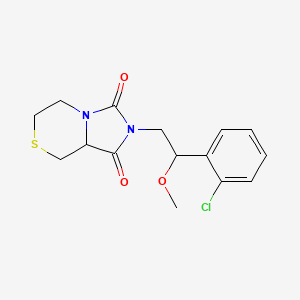 2-[2-(2-Chlorophenyl)-2-methoxyethyl]-5,6,8,8a-tetrahydroimidazo[5,1-c][1,4]thiazine-1,3-dione