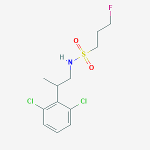 N-[2-(2,6-dichlorophenyl)propyl]-3-fluoropropane-1-sulfonamide