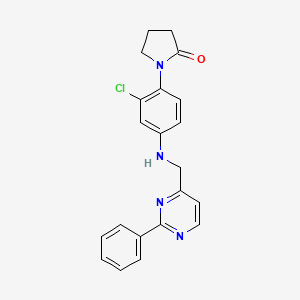 1-[2-Chloro-4-[(2-phenylpyrimidin-4-yl)methylamino]phenyl]pyrrolidin-2-one