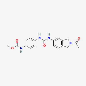 methyl N-[4-[(2-acetyl-1,3-dihydroisoindol-5-yl)carbamoylamino]phenyl]carbamate