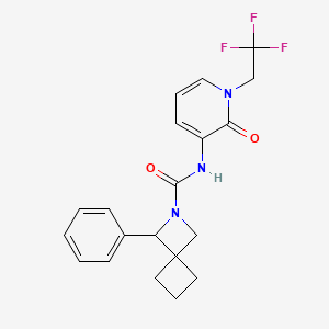 N-[2-oxo-1-(2,2,2-trifluoroethyl)pyridin-3-yl]-3-phenyl-2-azaspiro[3.3]heptane-2-carboxamide