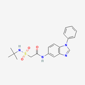 2-(tert-butylsulfamoyl)-N-(1-phenylbenzimidazol-5-yl)acetamide