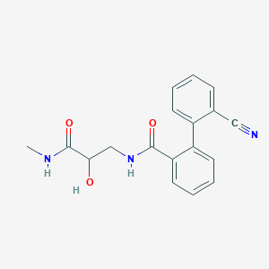 2-(2-cyanophenyl)-N-[2-hydroxy-3-(methylamino)-3-oxopropyl]benzamide