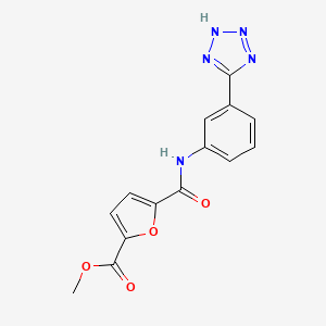 methyl 5-[[3-(2H-tetrazol-5-yl)phenyl]carbamoyl]furan-2-carboxylate