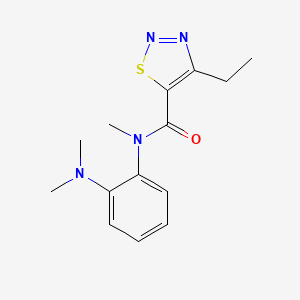 N-[2-(dimethylamino)phenyl]-4-ethyl-N-methylthiadiazole-5-carboxamide