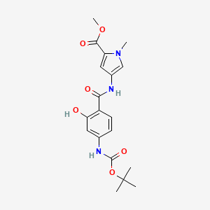 Methyl 4-[[2-hydroxy-4-[(2-methylpropan-2-yl)oxycarbonylamino]benzoyl]amino]-1-methylpyrrole-2-carboxylate