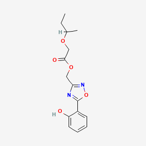 [5-(2-Hydroxyphenyl)-1,2,4-oxadiazol-3-yl]methyl 2-butan-2-yloxyacetate