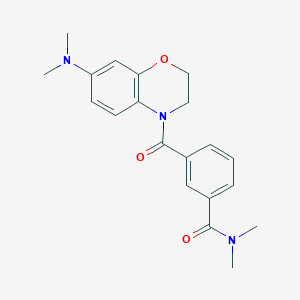 3-[7-(dimethylamino)-2,3-dihydro-1,4-benzoxazine-4-carbonyl]-N,N-dimethylbenzamide