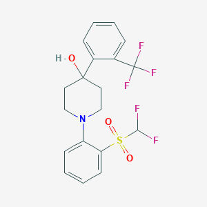 1-[2-(Difluoromethylsulfonyl)phenyl]-4-[2-(trifluoromethyl)phenyl]piperidin-4-ol