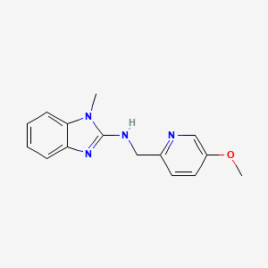 N-[(5-methoxypyridin-2-yl)methyl]-1-methylbenzimidazol-2-amine