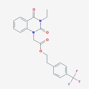 2-[4-(Trifluoromethyl)phenyl]ethyl 2-(3-ethyl-2,4-dioxoquinazolin-1-yl)acetate