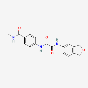 N'-(1,3-dihydro-2-benzofuran-5-yl)-N-[4-(methylcarbamoyl)phenyl]oxamide