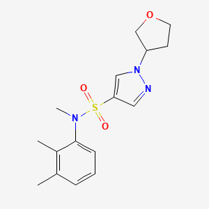 N-(2,3-dimethylphenyl)-N-methyl-1-(oxolan-3-yl)pyrazole-4-sulfonamide