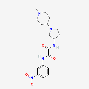 N-[1-(1-methylpiperidin-4-yl)pyrrolidin-3-yl]-N'-(3-nitrophenyl)oxamide