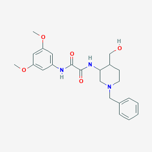 N-[1-benzyl-4-(hydroxymethyl)piperidin-3-yl]-N'-(3,5-dimethoxyphenyl)oxamide