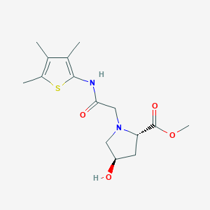 methyl (2S,4R)-4-hydroxy-1-[2-oxo-2-[(3,4,5-trimethylthiophen-2-yl)amino]ethyl]pyrrolidine-2-carboxylate