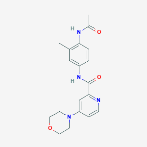 N-(4-acetamido-3-methylphenyl)-4-morpholin-4-ylpyridine-2-carboxamide