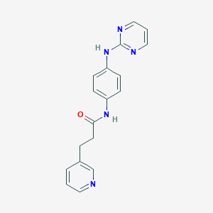 3-pyridin-3-yl-N-[4-(pyrimidin-2-ylamino)phenyl]propanamide