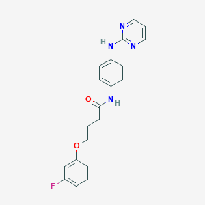 4-(3-fluorophenoxy)-N-[4-(pyrimidin-2-ylamino)phenyl]butanamide