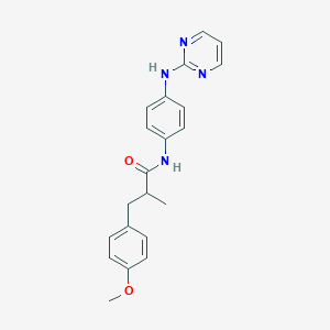 3-(4-methoxyphenyl)-2-methyl-N-[4-(pyrimidin-2-ylamino)phenyl]propanamide
