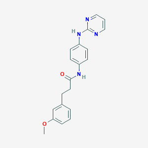3-(3-methoxyphenyl)-N-[4-(pyrimidin-2-ylamino)phenyl]propanamide