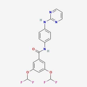 3,5-bis(difluoromethoxy)-N-[4-(pyrimidin-2-ylamino)phenyl]benzamide