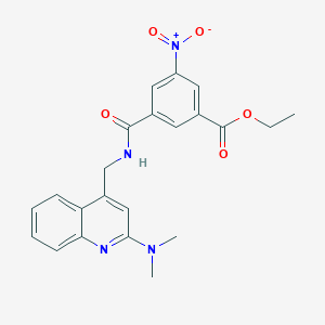 Ethyl 3-[[2-(dimethylamino)quinolin-4-yl]methylcarbamoyl]-5-nitrobenzoate