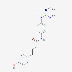 4-(4-hydroxyphenyl)-N-[4-(pyrimidin-2-ylamino)phenyl]butanamide