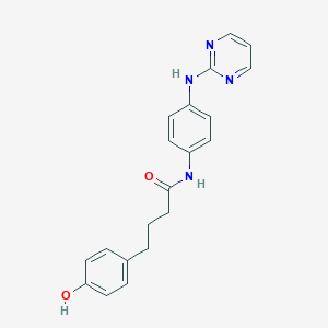 molecular formula C20H20N4O2 B7428859 4-(4-hydroxyphenyl)-N-[4-(pyrimidin-2-ylamino)phenyl]butanamide 