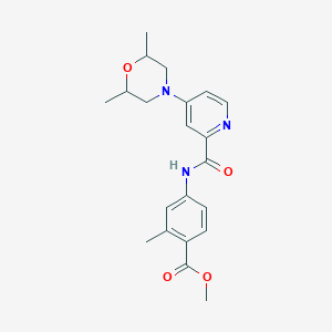 Methyl 4-[[4-(2,6-dimethylmorpholin-4-yl)pyridine-2-carbonyl]amino]-2-methylbenzoate