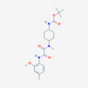 tert-butyl N-[4-[[2-(2-methoxy-4-methylanilino)-2-oxoacetyl]-methylamino]cyclohexyl]carbamate