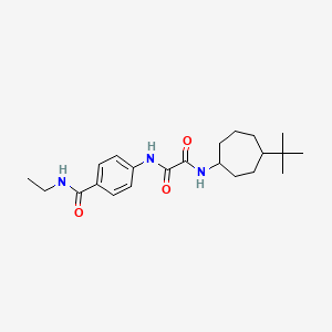 N-(4-tert-butylcycloheptyl)-N'-[4-(ethylcarbamoyl)phenyl]oxamide