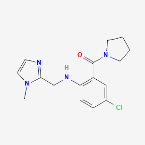 [5-Chloro-2-[(1-methylimidazol-2-yl)methylamino]phenyl]-pyrrolidin-1-ylmethanone