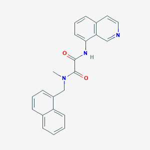 molecular formula C23H19N3O2 B7429124 N-isoquinolin-8-yl-N'-methyl-N'-(naphthalen-1-ylmethyl)oxamide 