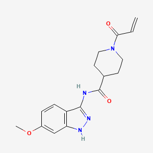 N-(6-methoxy-1H-indazol-3-yl)-1-(prop-2-enoyl)piperidine-4-carboxamide