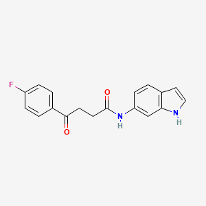 4-(4-fluorophenyl)-N-(1H-indol-6-yl)-4-oxobutanamide