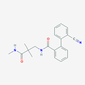 2-(2-cyanophenyl)-N-[2,2-dimethyl-3-(methylamino)-3-oxopropyl]benzamide
