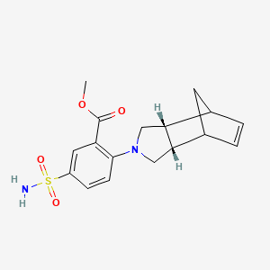 methyl 2-[(2R,6S)-4-azatricyclo[5.2.1.02,6]dec-8-en-4-yl]-5-sulfamoylbenzoate