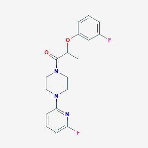 2-(3-Fluorophenoxy)-1-[4-(6-fluoropyridin-2-yl)piperazin-1-yl]propan-1-one